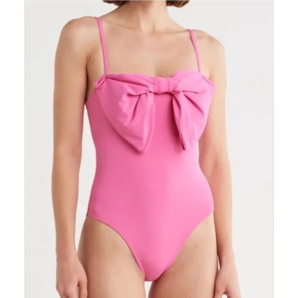 Hutch Pink Bow Detail One Piece‎ Swimsuit Women's XSmall